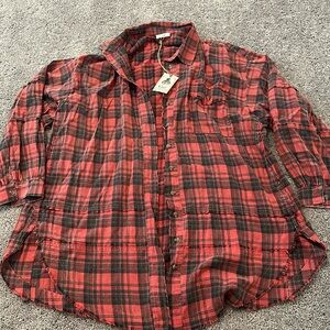 Plaid Easel oversized flannel